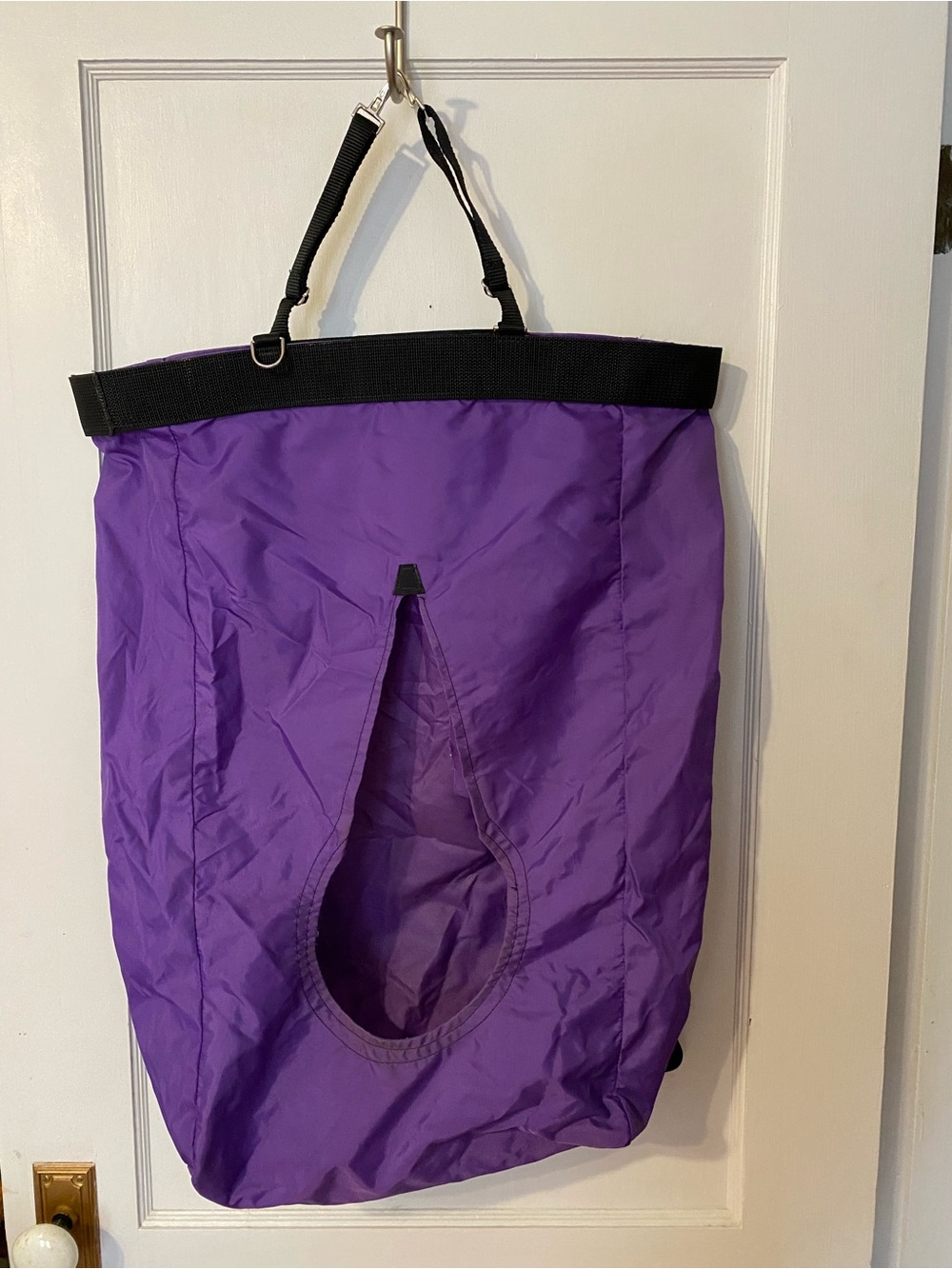 Large Horse Hay Feed Bag Purple